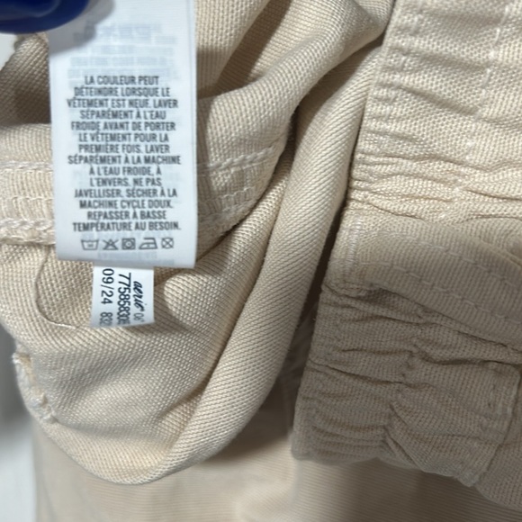 Aerie Barrel Leg Pants Chinos Size Small Cake Batter Cream - Picture 10 of 12
